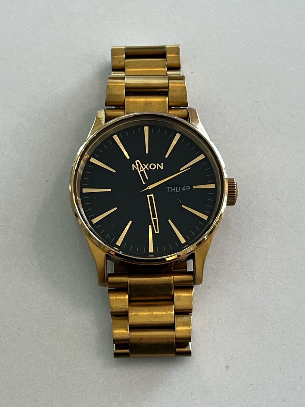 Nixon Men’s Sentry Watch- stainless steel- Gold color